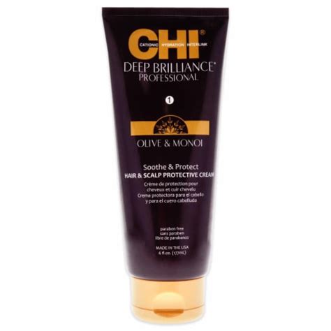 CHI Deep Brilliance Olive & Monoi Soothe & Protect Hair & Scalp Protective Cream 177ml/6oz, 1 ...