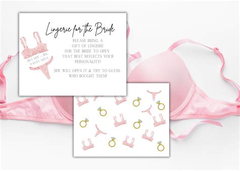Lingerie For Bride Bachelorette Party Editable Bachelorette