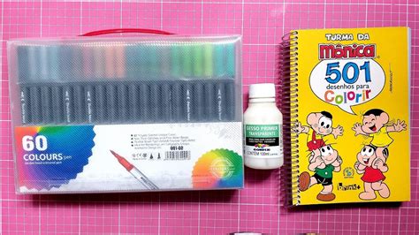 Colorindo com Double Head Coloured Pen + Dica - YouTube