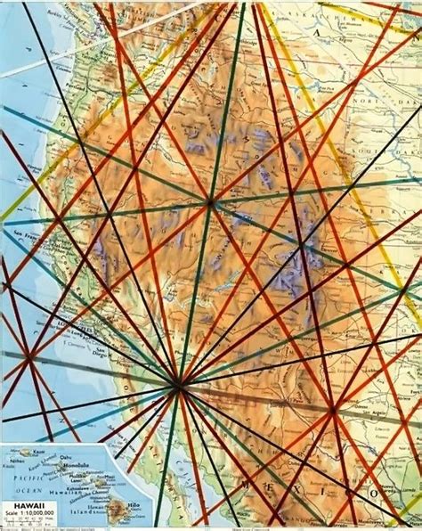 Map of Ley Lines and Earth Grid | Lay lines, Sacred geometry patterns ...