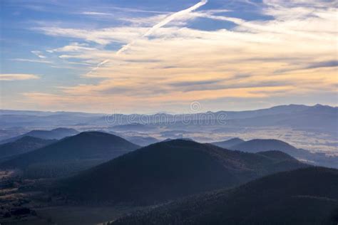 Auvergne Volcanoes, France stock photo. Image of massif - 101387360