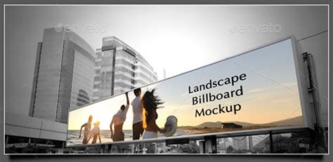 billboard mockups  outdoor advertising mockup templates