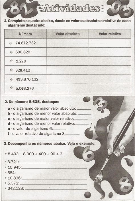 Valor Relativo E Absoluto 5 Ano