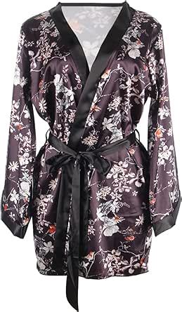 Amazon Co Jp Comeondear Sexy Lingerie Room Wear Large Size Silk Long Sleeve Women S Gown