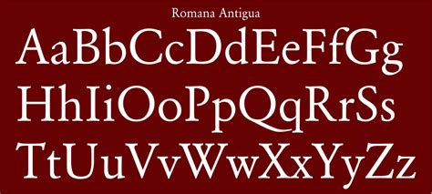Tipografia Consejos Romana Antigua