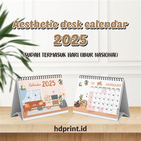 Jual KALENDER DUDUK AESTHETIC 2025 KALENDER MEJA 2025 KODE CAT