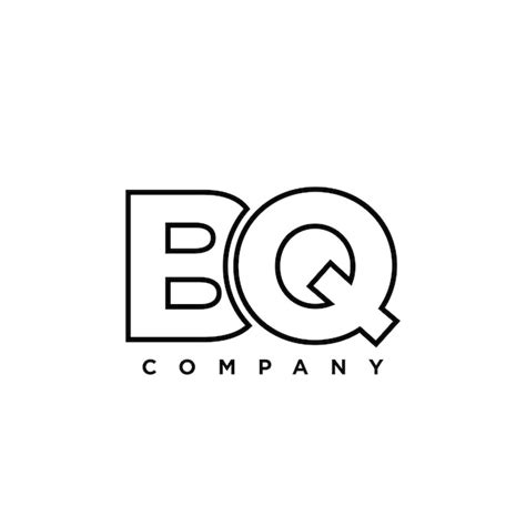 Templata De Diseño Del Logotipo De La Letra B Y Q Bq Logotipo Basado En El Monograma Inicial