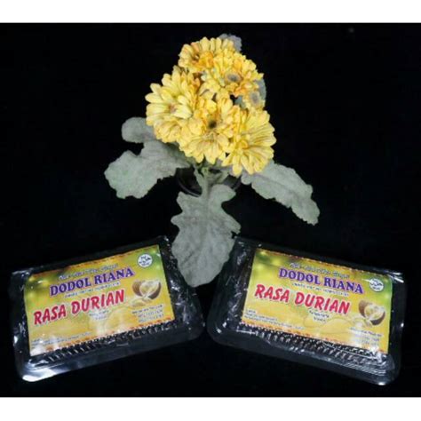 Jual Dodol Rasa Durian Ukuran 500 Gr Cemilan Dodol Khas Rasa Durian