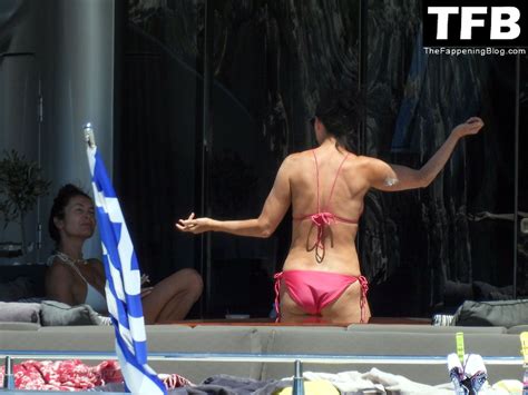 Demi Moore Looks Sensational At In A Red Bikini On Vacation In Greece Photos