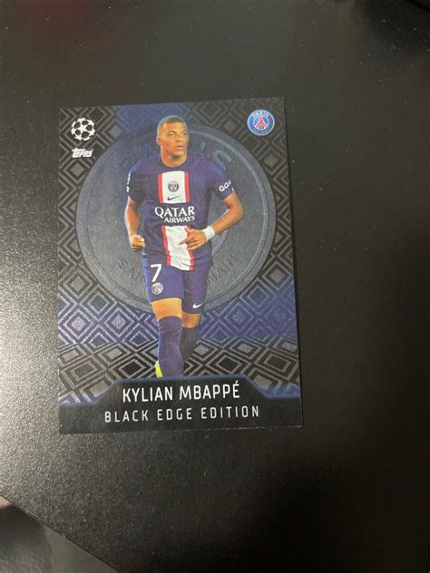 Kylian Mbappe Black Edge Match Attax Extra Hobbies Toys Toys