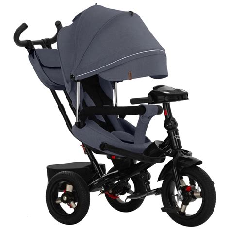 Детский трехколесный велосипед TILLY Impulse T-386/2 Лен с пультом и ...
