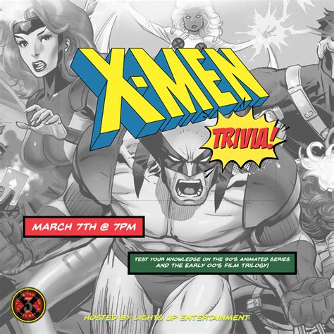 X Men Trivia — Three Taverns Brewery