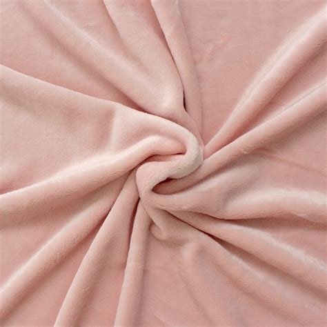 Le Tissu Velours Minkee Polyester Uni Pour La Confection Vestimentaire