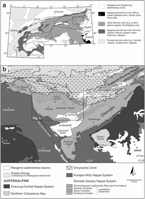 overview map showing  paleogeographic origin   main