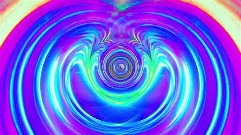 Abstract Scifi Multicolored Rainbow Glow Hypnotic Spiral Loop 2512485