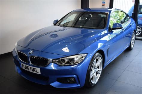 Used 2016 Blue Bmw 4 Series Coupe 2 0 420d M Sport Gran Coupe 4dr Auto 188 Bhp Full Service