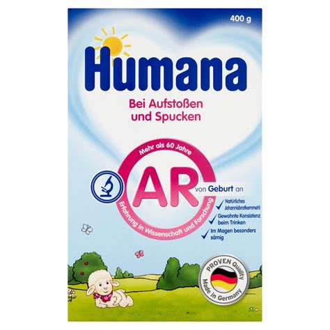 Humana AR Zalecana W Ulewaniach Od Urodzenia 400 G Kalorie KJ I