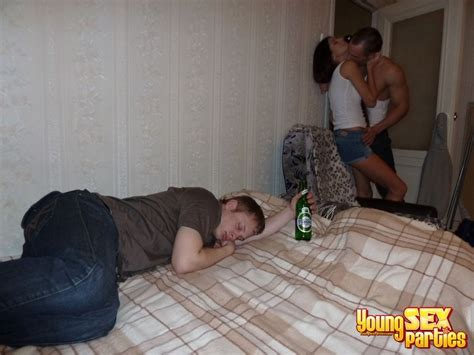 Two Russian Teens Fuck And Suck A Lucky Guy In Bed Porn Pictures XXX Photos Sex Images