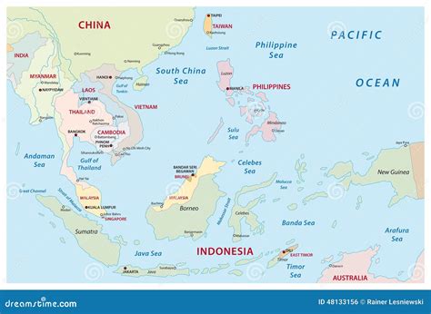 southeast asia map illustration  megapixl
