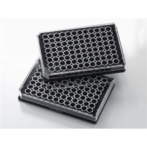 Falcon® 96 Well Black Flat Bottomtc Treated Microplate With Lid Sterile