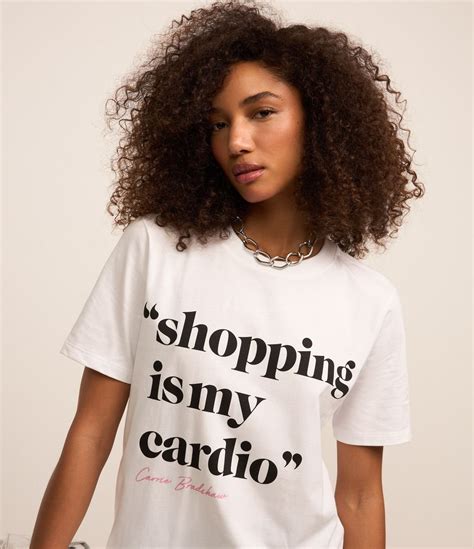 Camiseta Alongada em Algodão Estampa Sex and the City Branco Renner