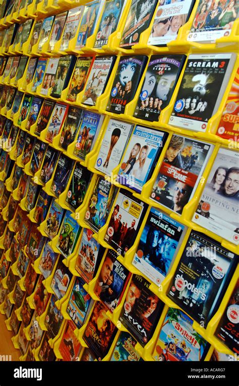 Dvd Rental Store Stock Photo Alamy