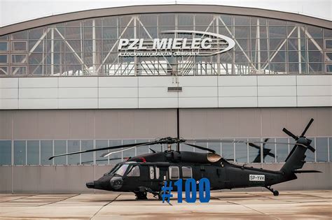 Pzl Mielec Completa Centésimo Helicóptero Black Hawk En Polonia