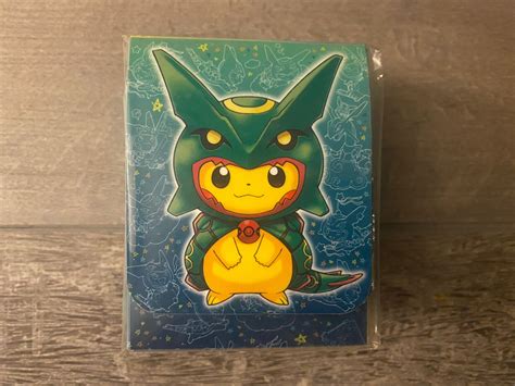 Mavin Pokemon Pikachu Poncho Rayquaza Deck Box Pokemon Center Japan