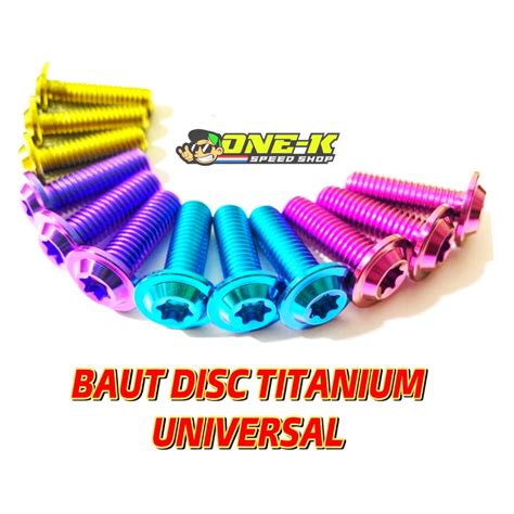 Jual GR5 BAUT DISC M8x25mm TITANIUM BOLT YAMAHA HONDA PIRINGAN CAKRAM