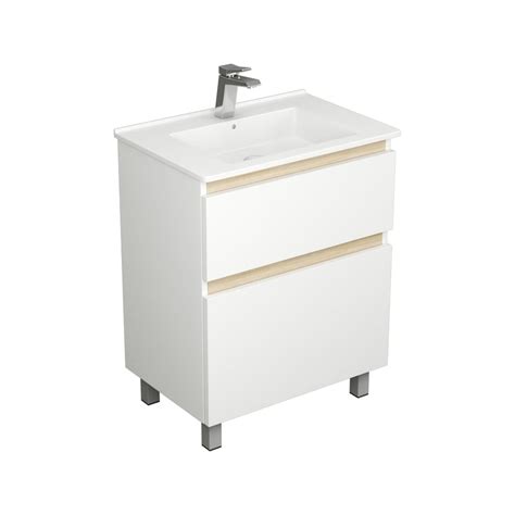 Тумба UNCORIA Ариль 65 под умывальник Оскар 65 см, белая 56518 ...