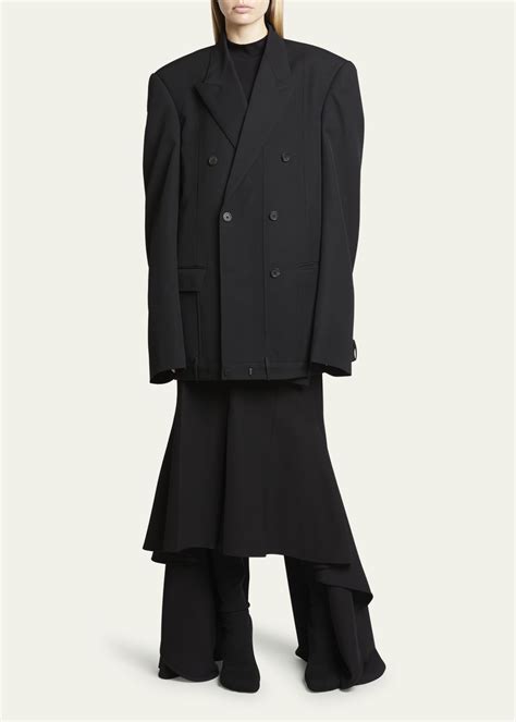 Balenciaga Deconstructed Wool Blazer Jacket Bergdorf Goodman