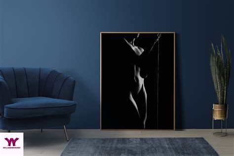 Bedroom Wall Art Nude Woman Body Print Sexy Wall Art Erot Inspire Uplift