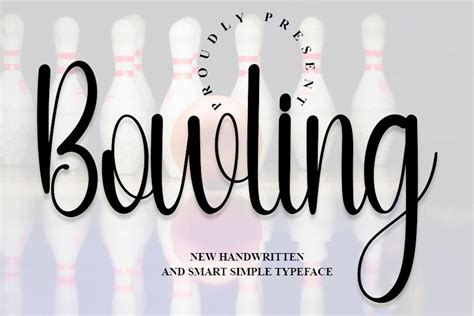Bowling Handwritten Font Creative Market