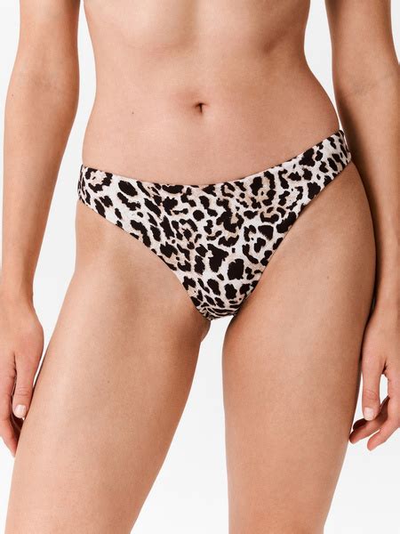Плавки Женский Infinity Lingerie брифы Трикотаж леопардовый размер 46 Китай Пляжный
