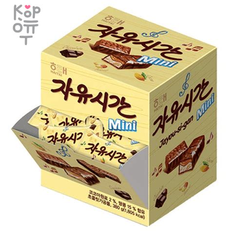 HAITAI Choco Free time Bar - Шоколадный батончик Кранки с нугой и ...