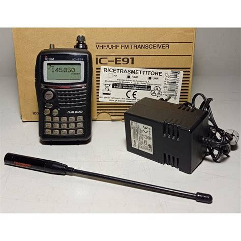 Icom Ic E Radio Portatile Dual Band Palmare Vhf Uhf