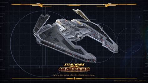 Sith Interceptor starship. Art from Star Wars: The Old Republic MMO ...