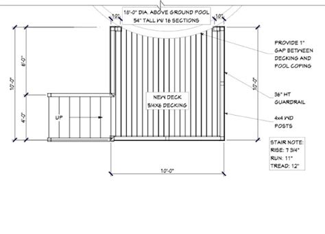 Deck Plan 21-10x10 - Decksgo Plans