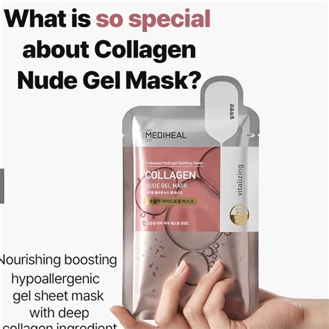 For Mediheal Vitalizing Nude Gel Sheet Mask Hyaluronic Acid Vitamin C