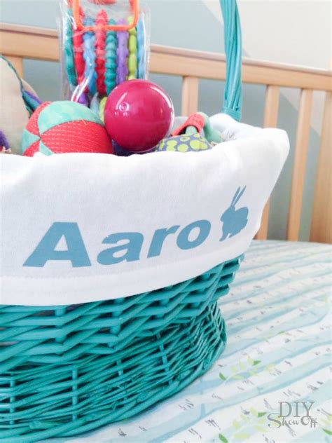 Easy Diy Personalized Easter Basket Linerdiy Show Off ™ Diy Decorating And Home Improvement Blog