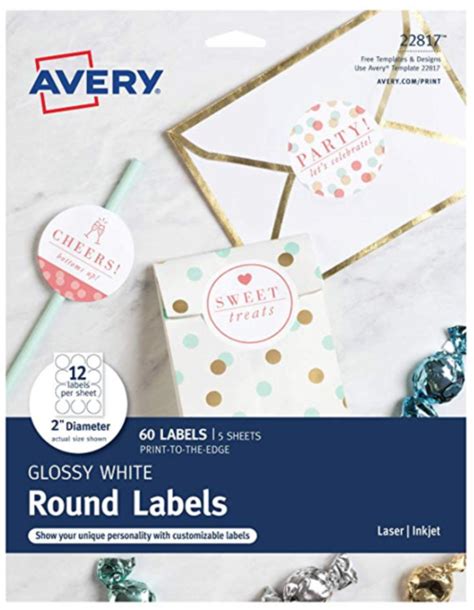 8 Avery Circle Labels Template - Free Graphic Design Templates