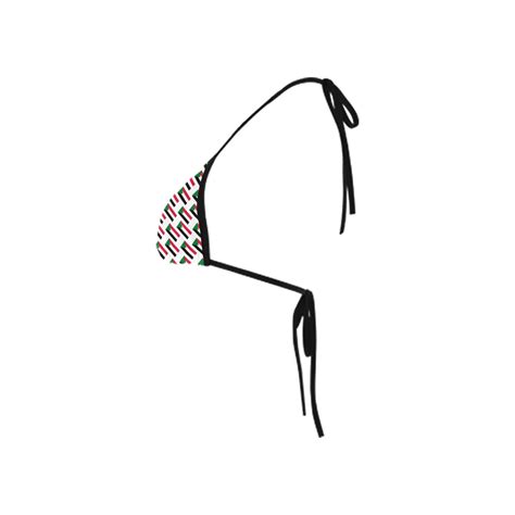 Sudan Flags Custom Bikini Swimsuit Top Id D