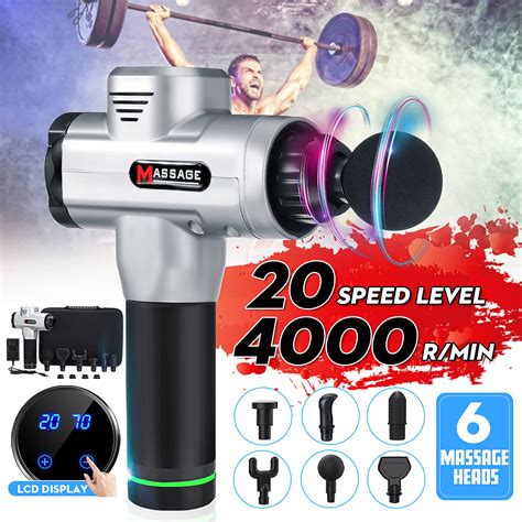 2500mah Touch Display Percussion Massager G Un 20 Speed Quiet