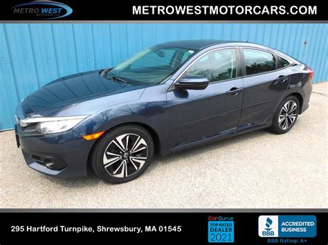 Used 2017 Honda Civic Sedan Ex L Cvt For Sale 16800 Metro West Motorcars Llc Stock 006482