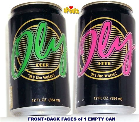 Empty Beer Can Olympia Oly Bright Color Pabst Milwaukeewitumwater