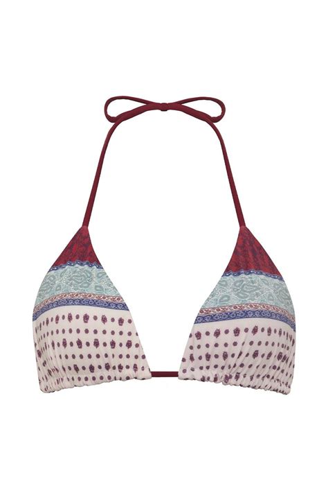 Frankies Bikinis Tia Triangle Bikini Top Sand Paisley Woman Bikinis Cornelia Best