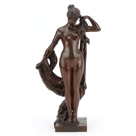 Pierre Etienne Daniel Campagne French Art Nouveau Patinated Bronze