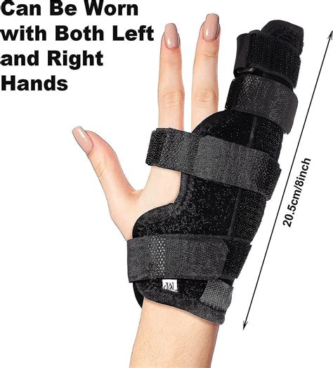 2 Pack Boxer Finger Splint Padded Support Brace Boxer Fracture Splint