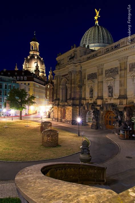 Br Hlsche Terrasse Dresden Bei Nacht Marcel Mittag Flickr