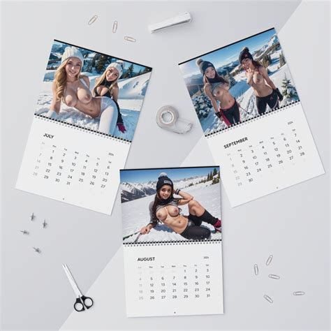 Snow Bunnies 2024 Calendar Nude Babes NSFW Etsy Israel